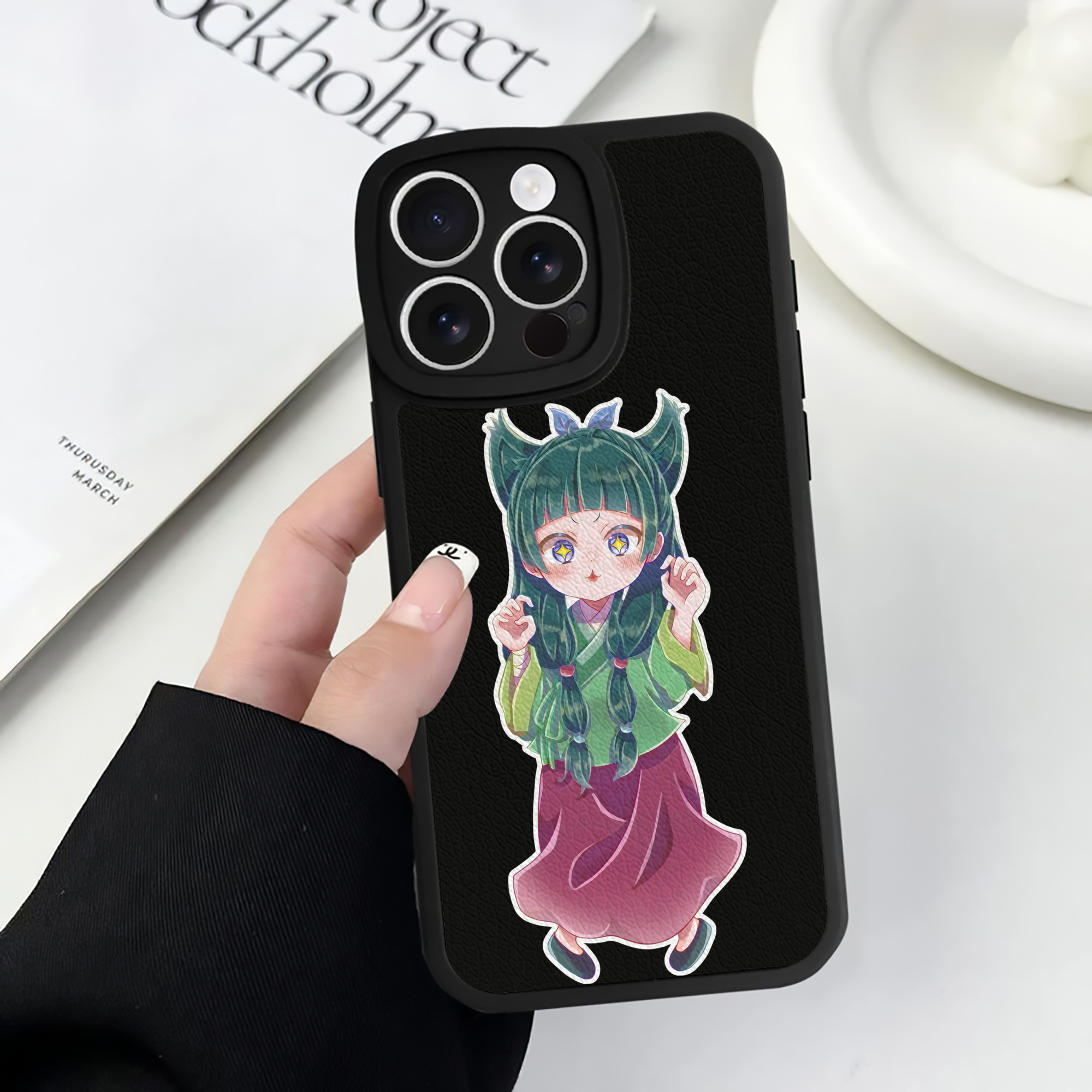 薬屋のひとりごと The Apothecary Diaries 【iPhone 16シリーズ対応】シリコンスマホケース（レザー調） 材質：シリコン
